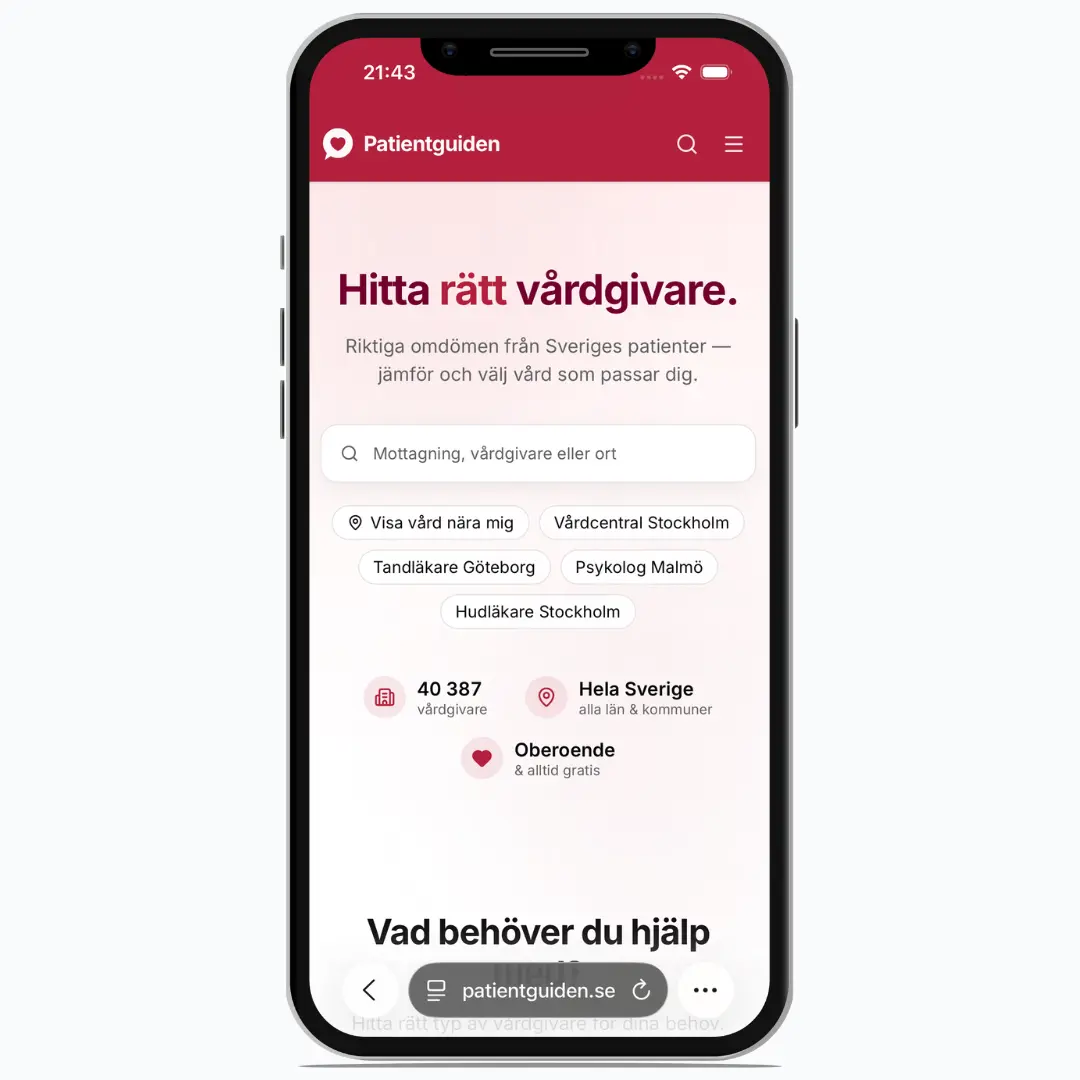 Patientguiden – Vårdomdömen du kan lita på